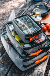 Small Clear Top Storage Bag for Camping and 4WD Off-Roading - Heavy-Duty 400GSM Ripstop Canvas